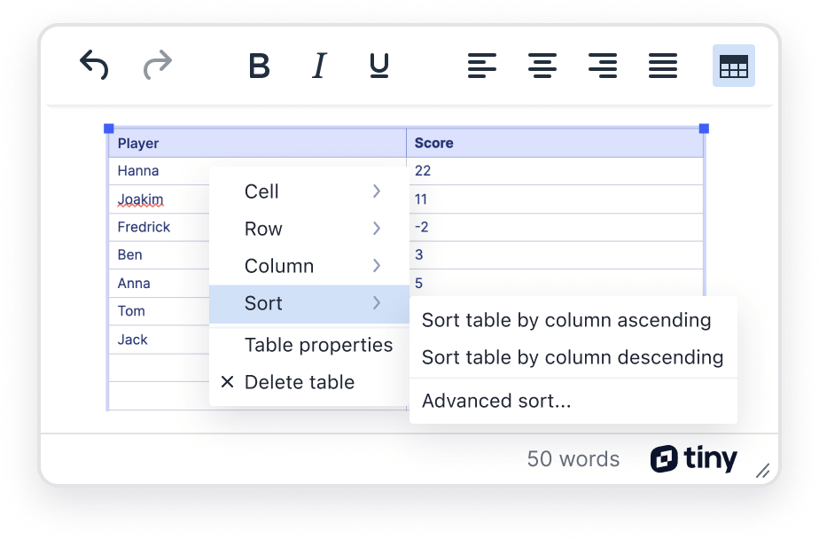 Web Components editable tables Web Components editable tables